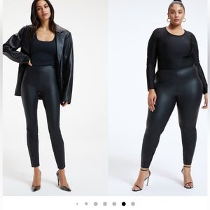 NWT Good American Better than Faux Leather legging/pants size 3